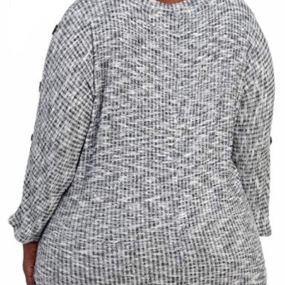 Silverware black and white long sleeve knit - Picture 2 of 10